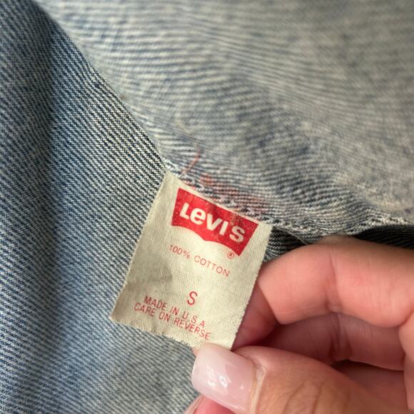 Vintage 70s Levi's Denim Trucker Jacket Jean Jacket Sz S - Picture 8 of 8
